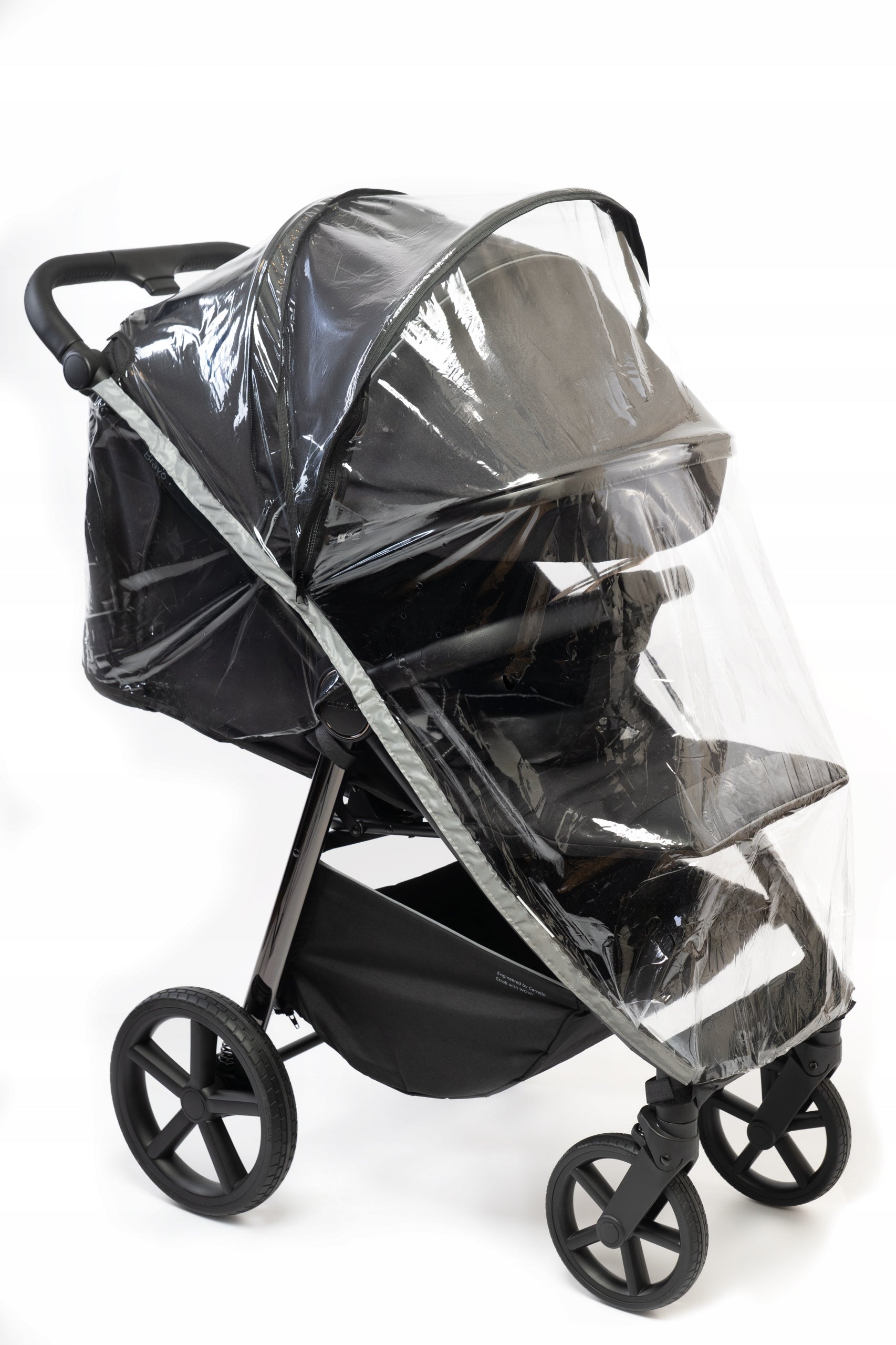 RAIN FILM FOR STROLLER WITH REFLECTIVE Carrello Bravo Carbon Mlite Brand BabySi