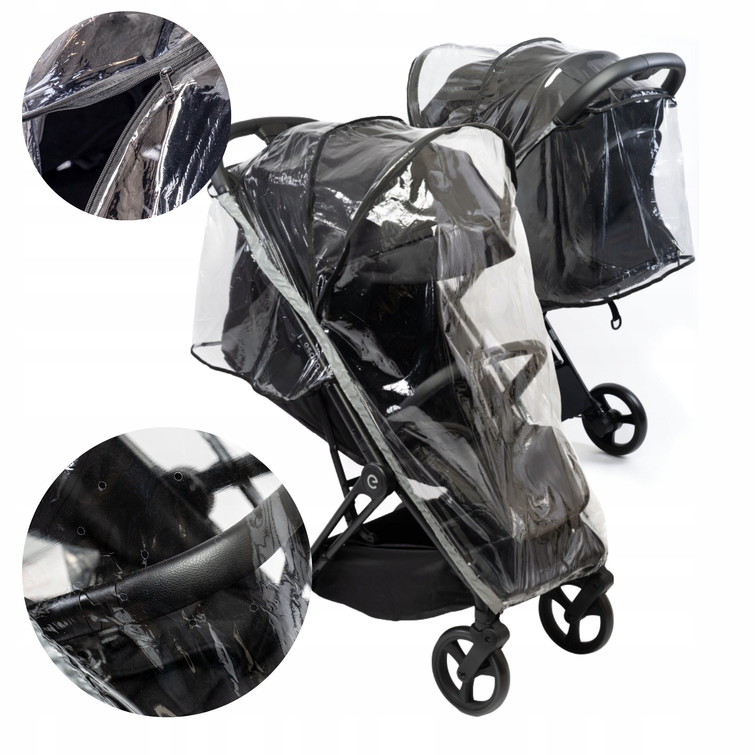 RAIN FILM FOR STROLLER WITH REFLECTOR DEDICATED TO JUST BABYSI