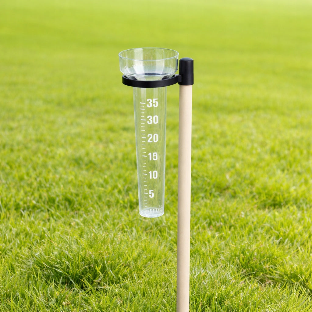 RAIN METER FOR MEASURING RAINFALL PRECIPITATION ON A STICK DRIVEN 35mm Kind Rainfall Meter