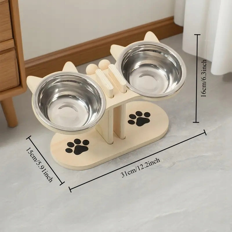 RAISED CAT BOWLS, DOG SLOPE 15° RAISED BOWL STAND Manufacturer code PODNIESIONE MISKI NA KARMĘ