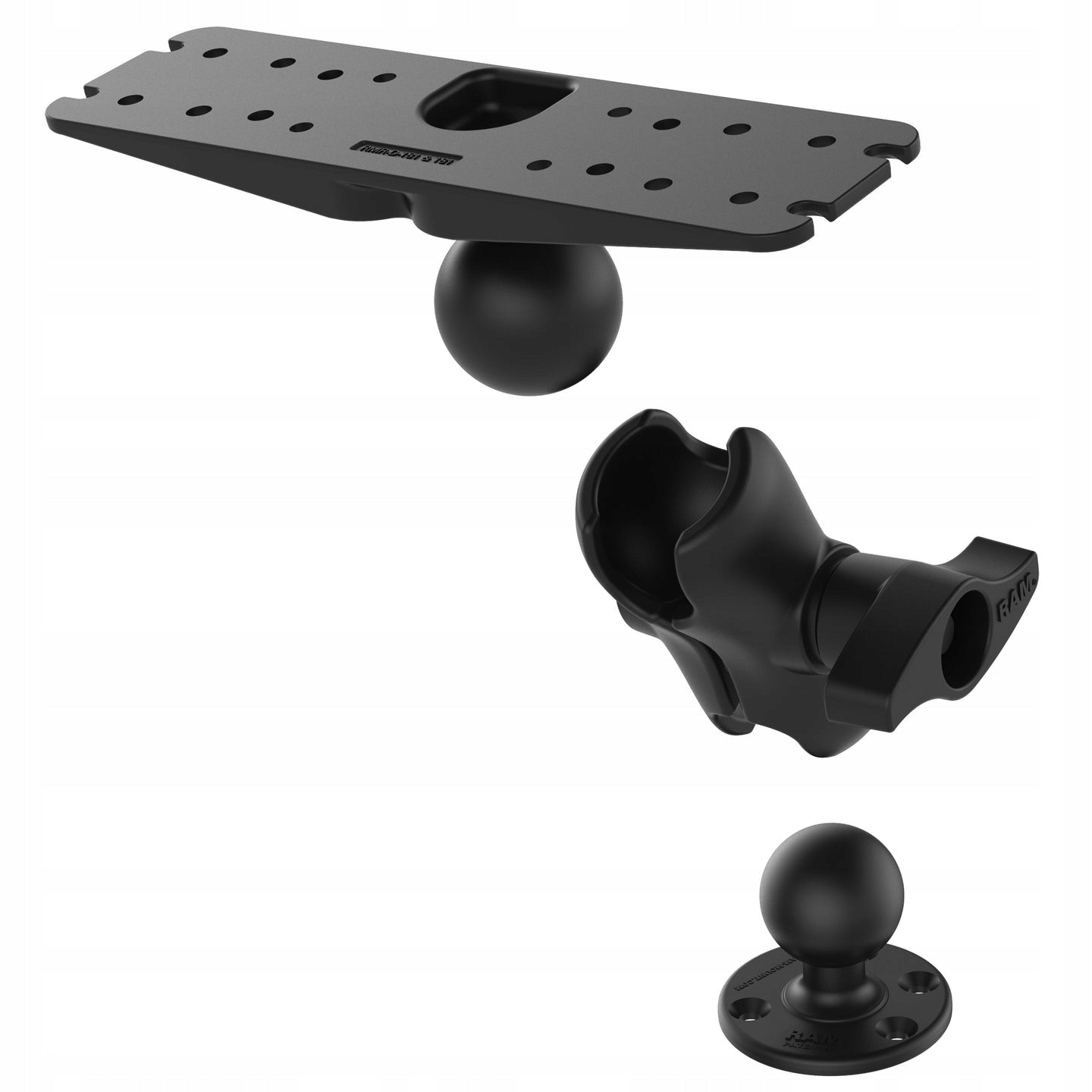 RAM-D-111U-C LARGE HEAVY ECHO SOUNDER HOLDER GPS PLOTTER BALLS D 2,25 inch Brand Ram mounts