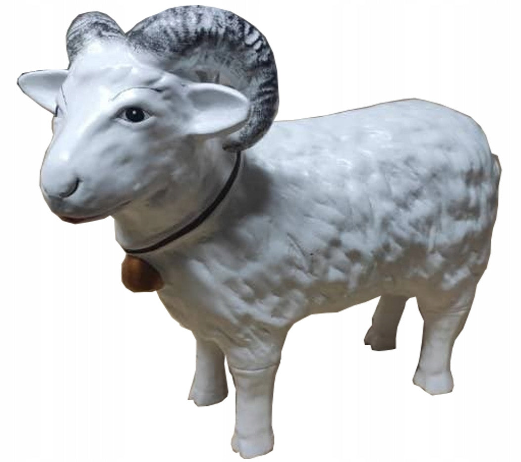 RAM SHEEP RAM FIGURINE GARDEN ORNAMENT