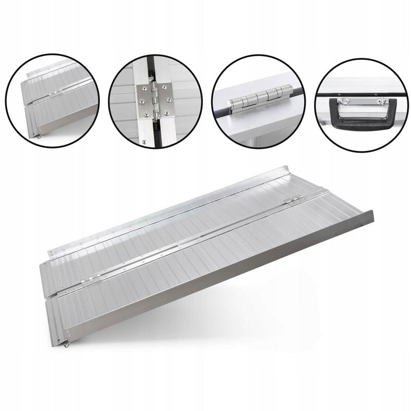 RAMP 120 cm – ALUMINIUM | LIFTING CAPACITY 270 kg | LIGHTWEIGHT MOBILE FOR DOGS Product weight with unit packaging 10.5 kg