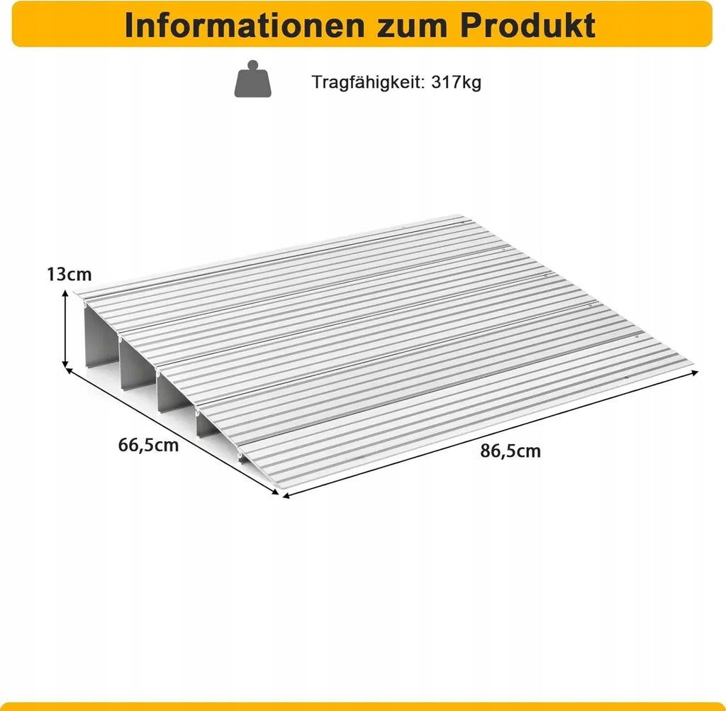 RAMP FOR TROLLEY FOR DOOR THRESHOLD UP TO 317 KG HEIGHT 13 CM Manufacturer code TD10016