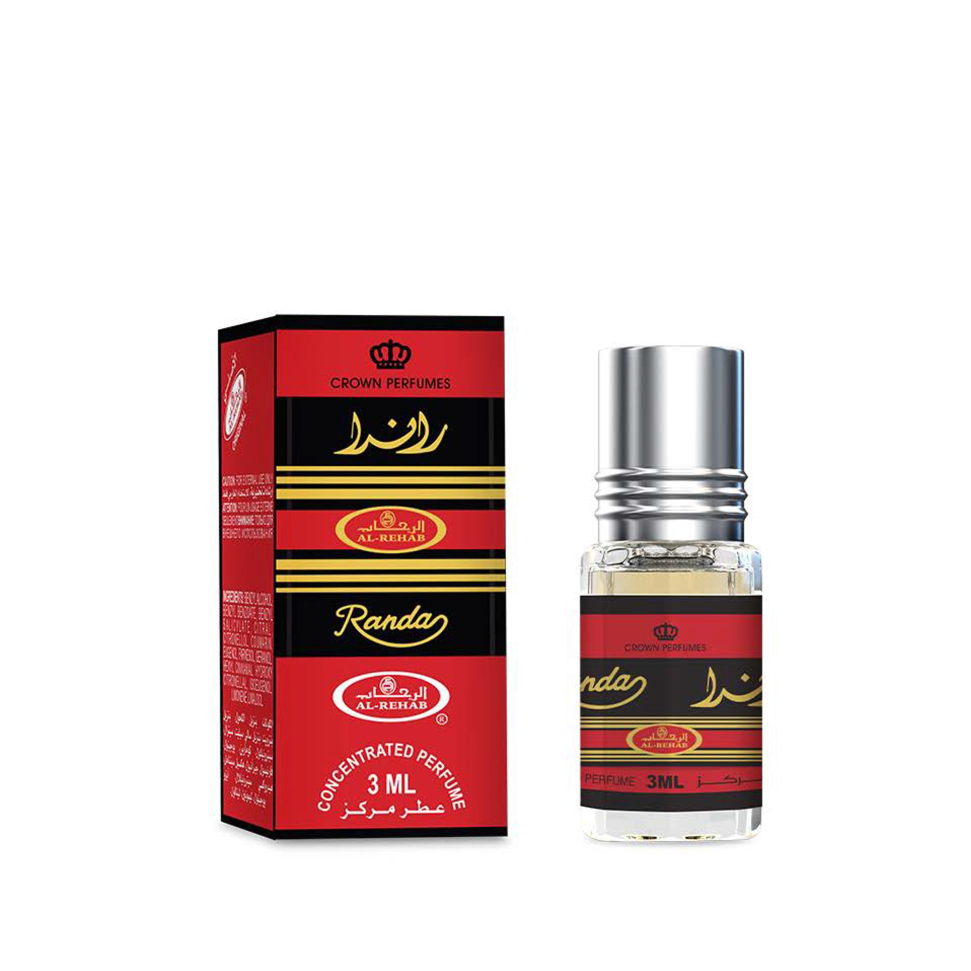 RANDA ARABIC PERFUME IN OIL ORIENTAL WOODY OUD STRONG 3 ml AL REHAB Manufacturer code 6281110001215