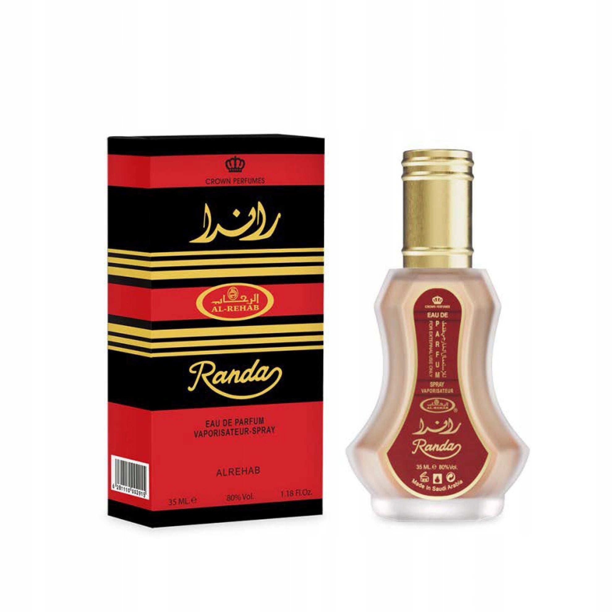 RANDA PERFUME ARAB ORIENTAL WOOD OUD STRONG 35 ml AL REHAB EDP Packaging status original