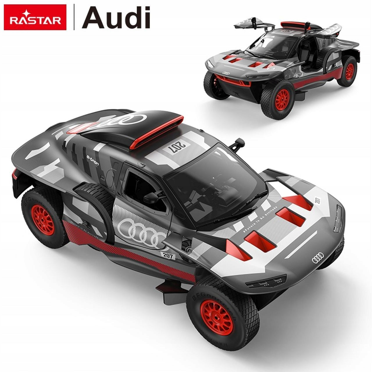 RASTAR AUTO, for radio, Audi R8 Q e-tron, 1:14 Color black