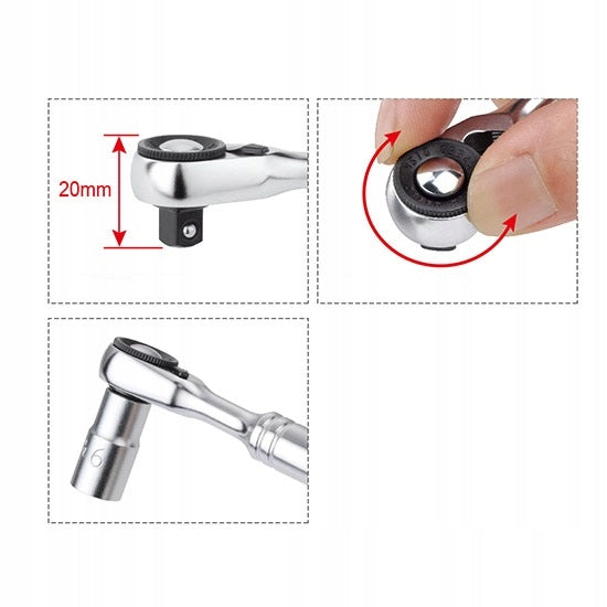 RATCHET RATCHET 1/4 60 TEETH 86.5MM CR-V FAST DISK TOPTUL Brand Toptul