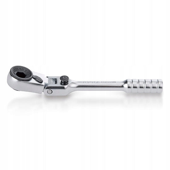 RATCHET WITH BIT HOLDER 1/4" WITH 60 TEETH 110mm WITH JOINT TOPTUL Manufacturer code CHEV0811
