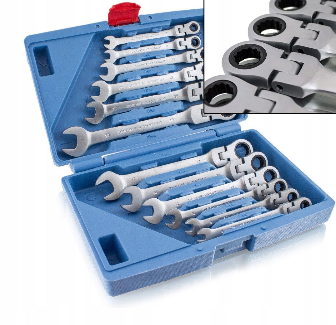 RATCHETING FLAT EYE WRENCHES BROKEN SET