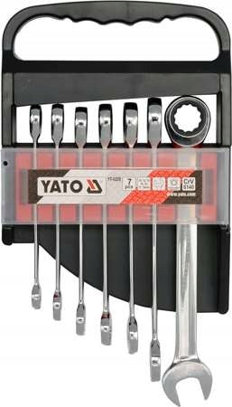 RATCHETING FLAT WRENCHES 7PCS. YT-0208 YATO
