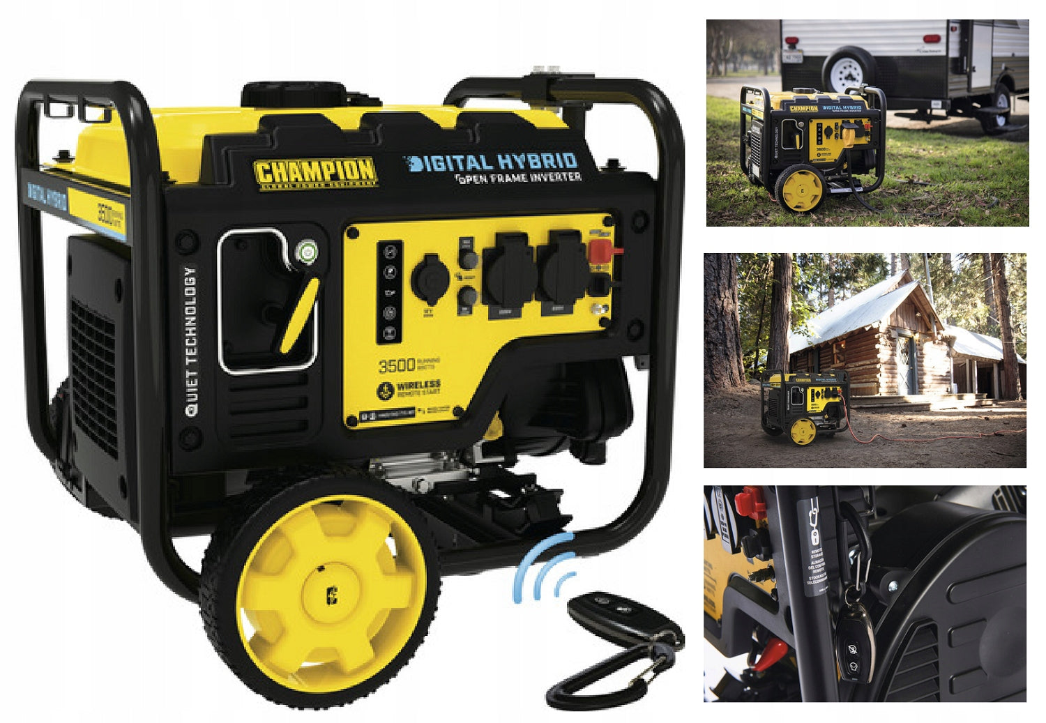 Champion 3600-Watt-Inverter-Benzingenerator mit Fernbedienung