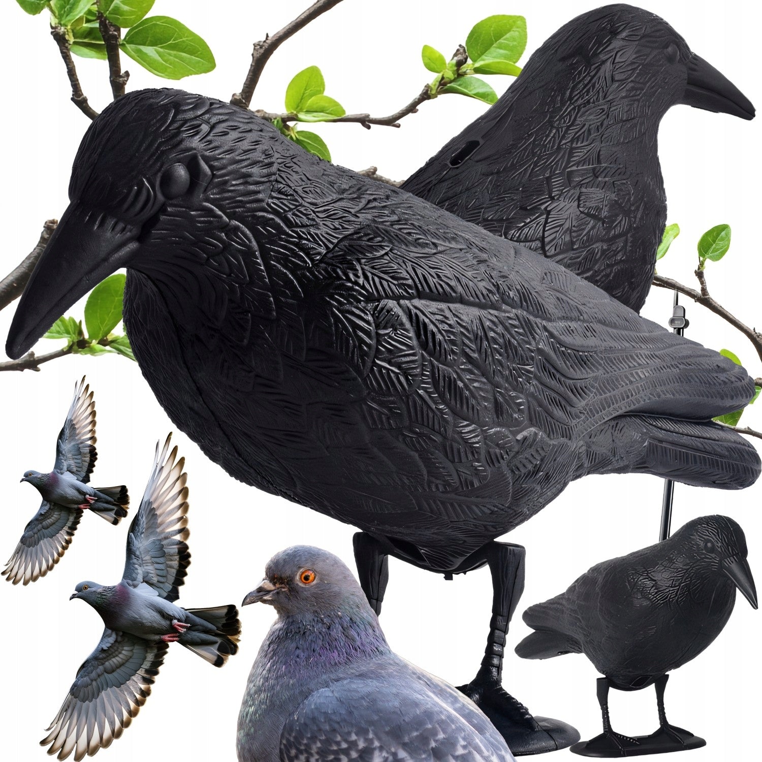 RAVEN BIRD REPELLENT PIGEON STARLINGS LARGE FOR BALCONY PIGEON BIRDS XXL Packaging status original