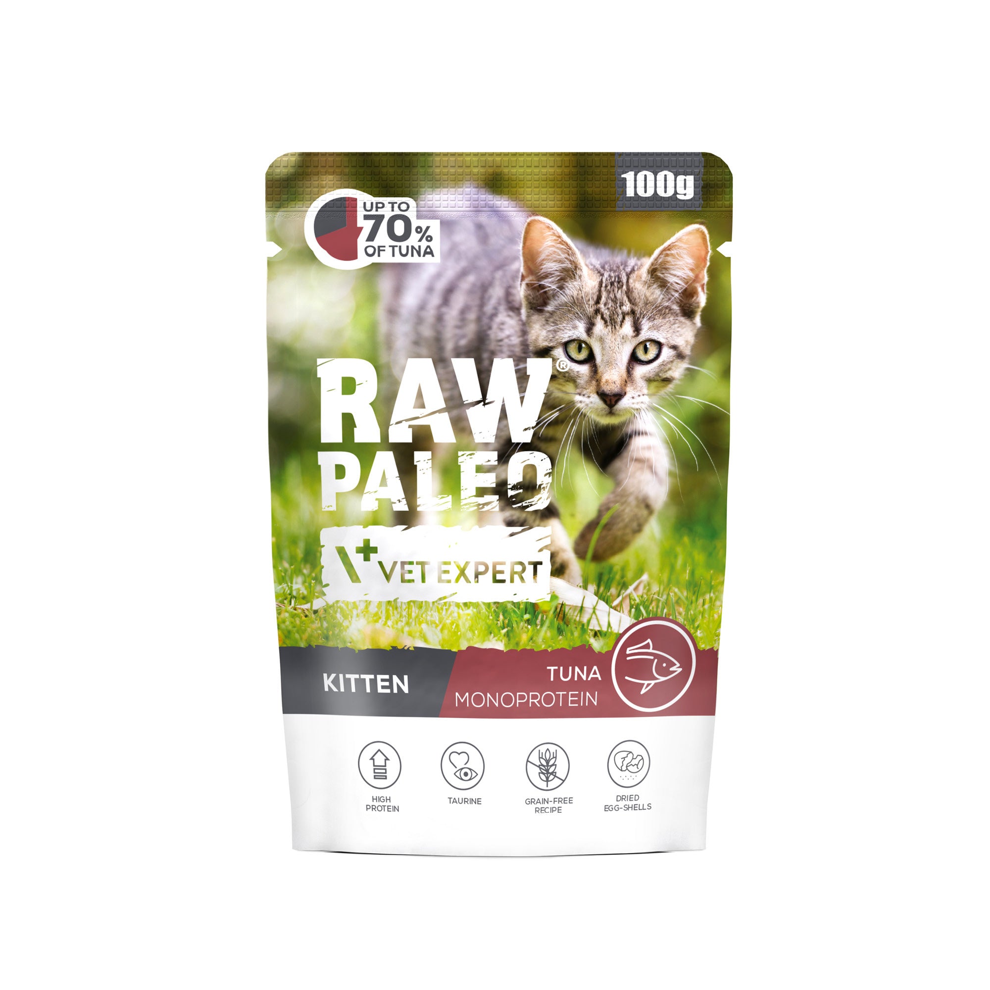 RAW PALEO KITTEN CAT TUNA 100g - wet food for kittens - tuna