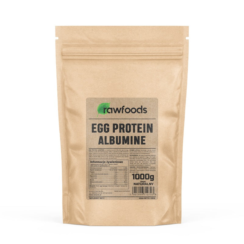 RAWFOODS EGG WHITE PROTEIN ALBUMINE 2x 1000G NATURAL CHICKEN EGG PROTEIN 2KG Packaging status original