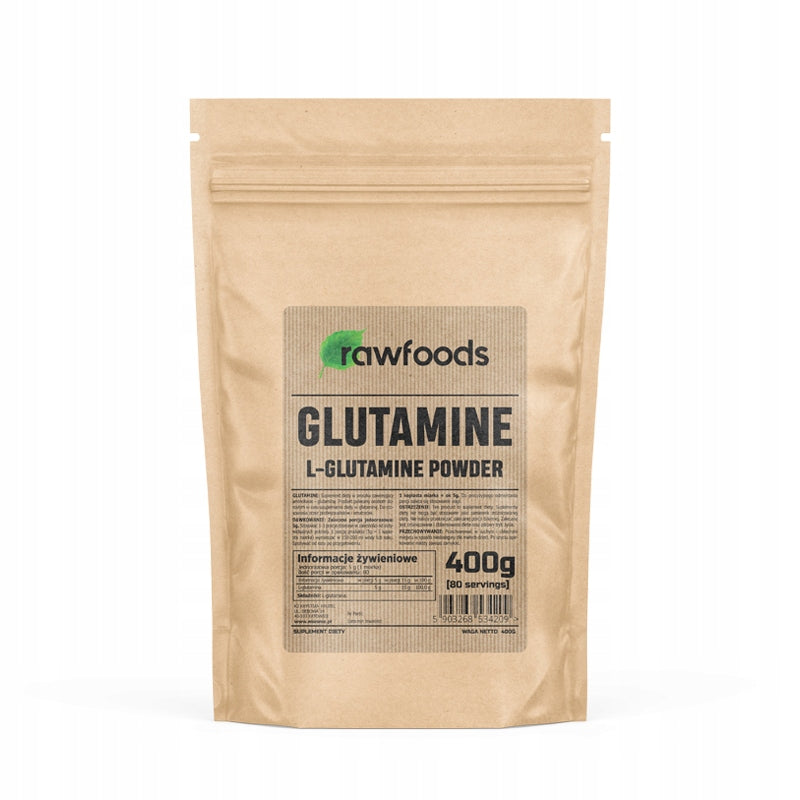RAWFOODS GLUTAMINE POWDER 400G PURE GLUTAMINE POWDER