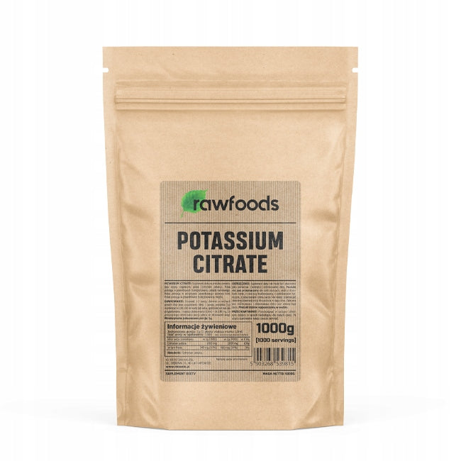 RAWFOODS POTASSIUM CITRATE 1000G STRONG POTASSIUM CITRATE POWDER