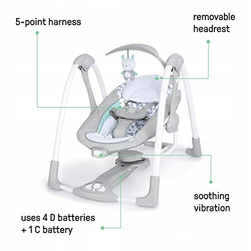 RAYLAN 2-IN-1 FOLDING SWING AND BABY SEAT WITH VIBRATIONS Brand no brand