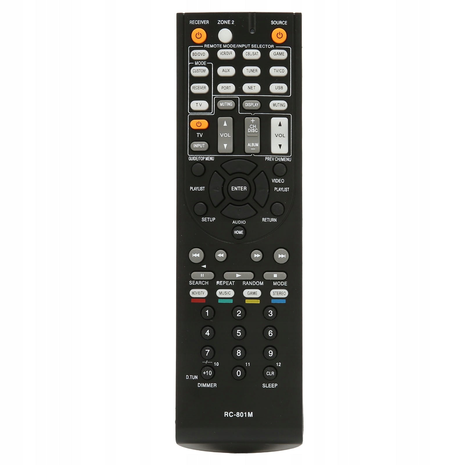 RC 801M, Pairing free remote AV controller receiver remote os