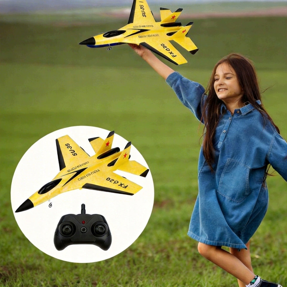 RC Airplane 2,4GHz RC Airplane Soaring Model Airplane SU-35 EPP Packaging status original