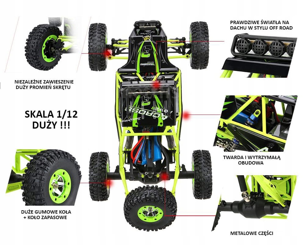 RC Car WLtoys 12427 Buggy Crawler 2.4G 4WD 1:12 Manufacturer code 12427