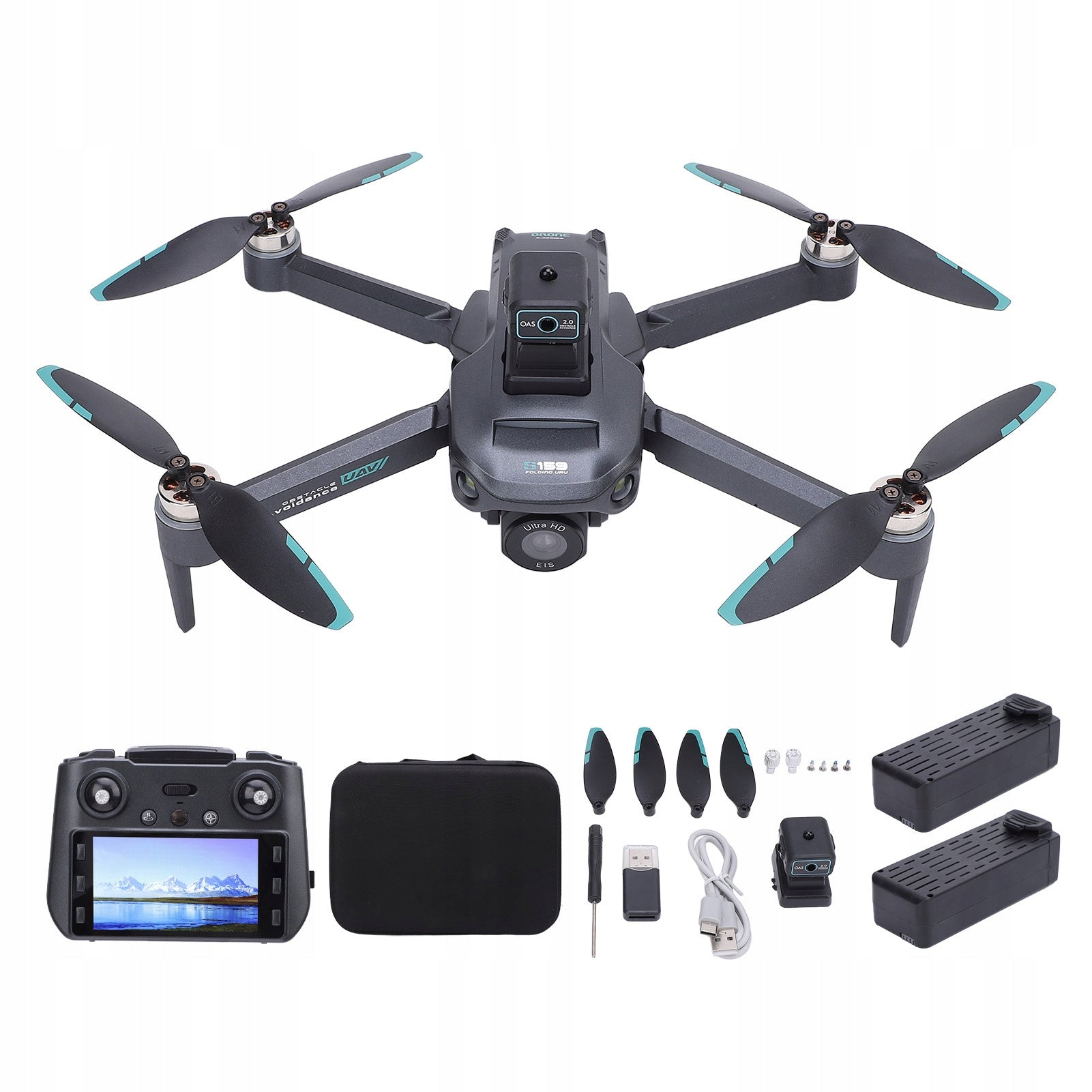 RC Drone with Dual HD 5G Cameras Wireless Avoidance 7Z Model 0360WNPW