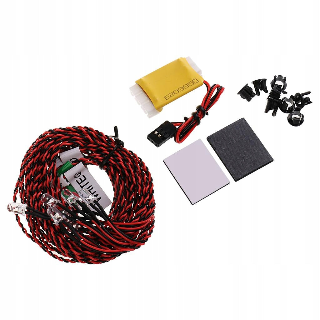 RC Flash Lights 8 LED Lighting System Set for RC Aircraft Helicopter Spare