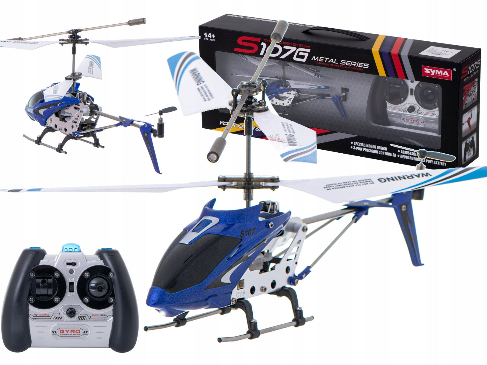 RC HELICOPTER REMOTE CONTROLLED HELICOPTER DRONE SYMA 2.4GHz Packaging status original