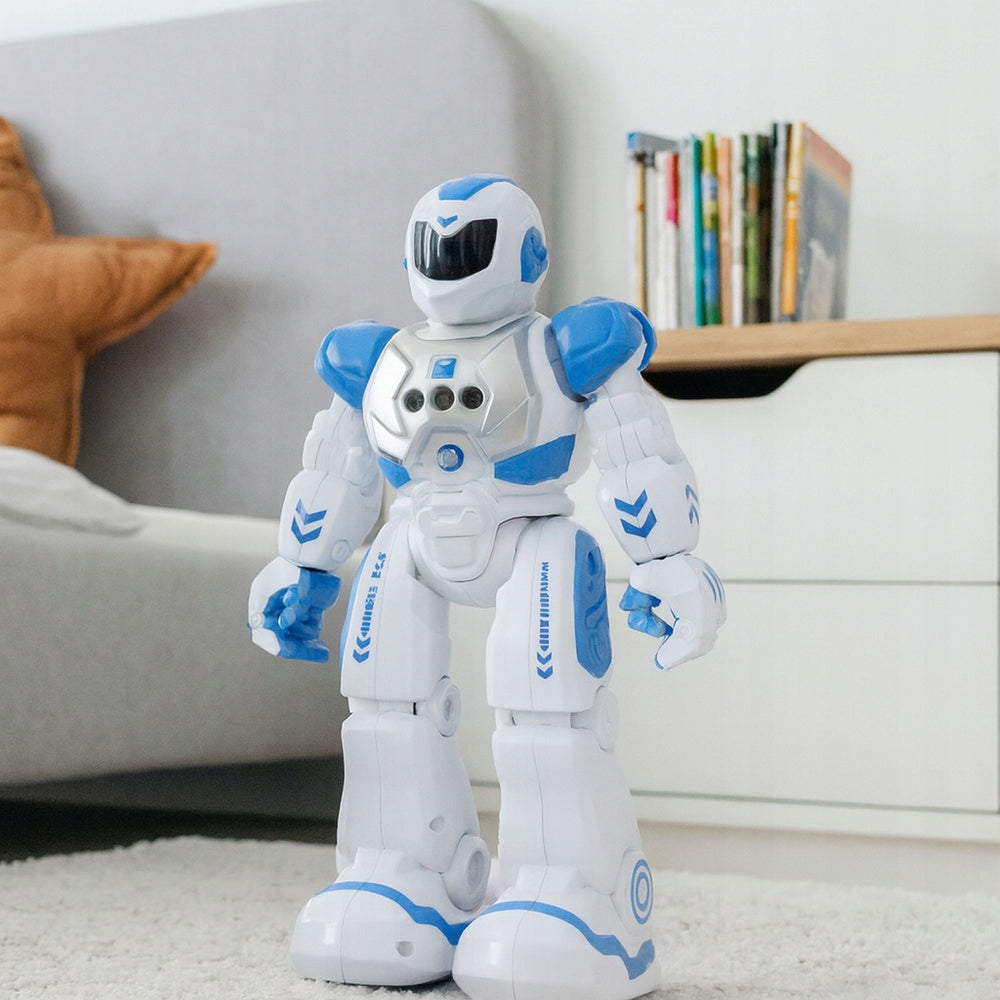RC Remote Controlled Educational Robot Speaks Dance Lights Sounds Blue Kid's age 3+ years