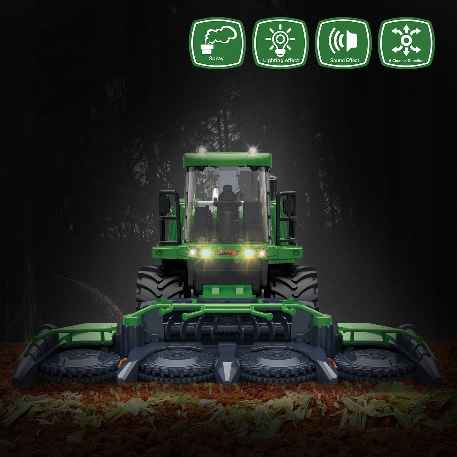 RC Remote Controlled HARVESTER for LED Light Remote Control + REAL SMOKE TOY EAN (GTIN) 5906623225064