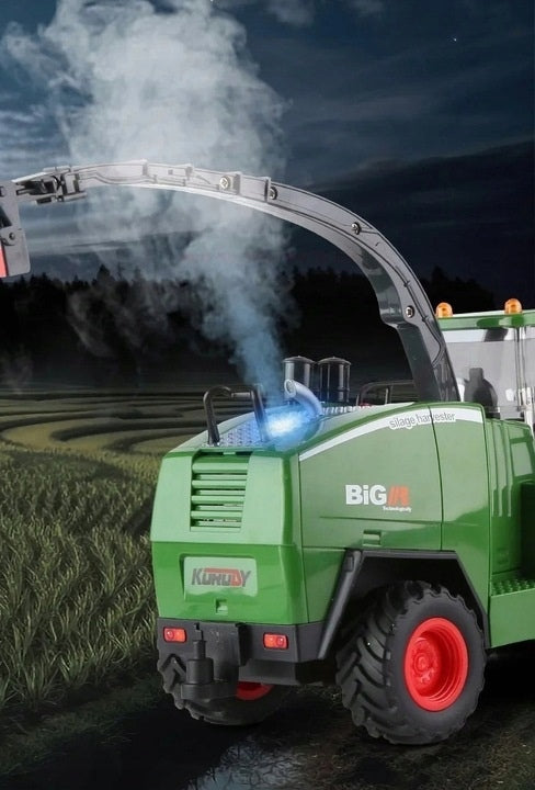 RC Remote Controlled HARVESTER for LED Light Remote Control + REAL SMOKE TOY Manufacturer code Kombajn zdalnie sterowany zabawka RC na pilot