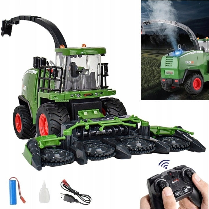 RC Remote Controlled HARVESTER for LED Light Remote Control + REAL SMOKE TOY