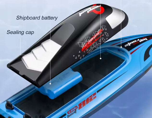 RC boat 812 2.4GHz 35 km/h – fast remote controlled racing boat Packaging status original