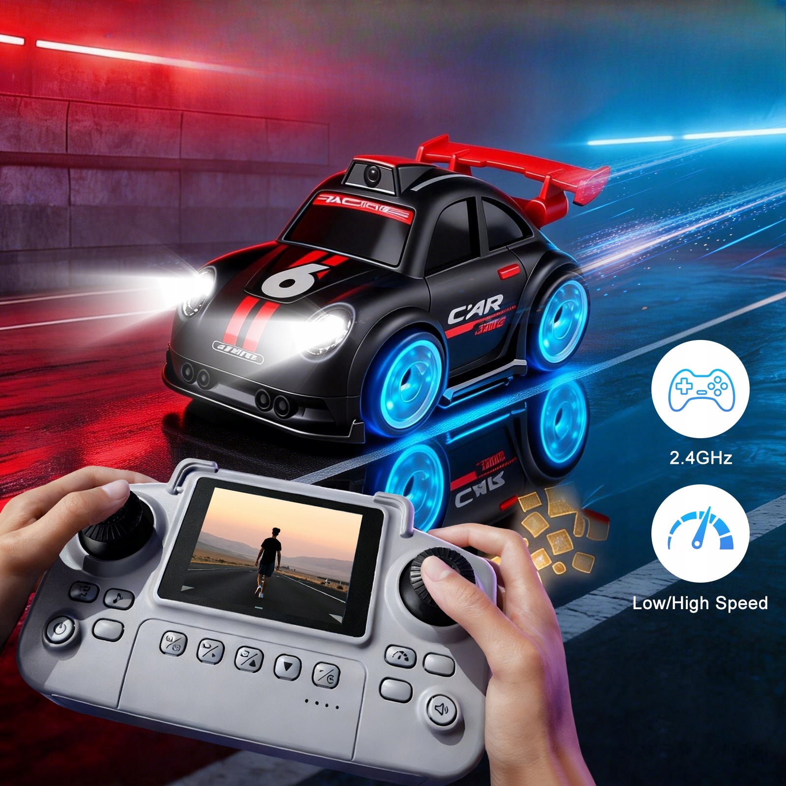 RC racing car with camera and screen control, drifting interactive toy Manufacturer code 81407