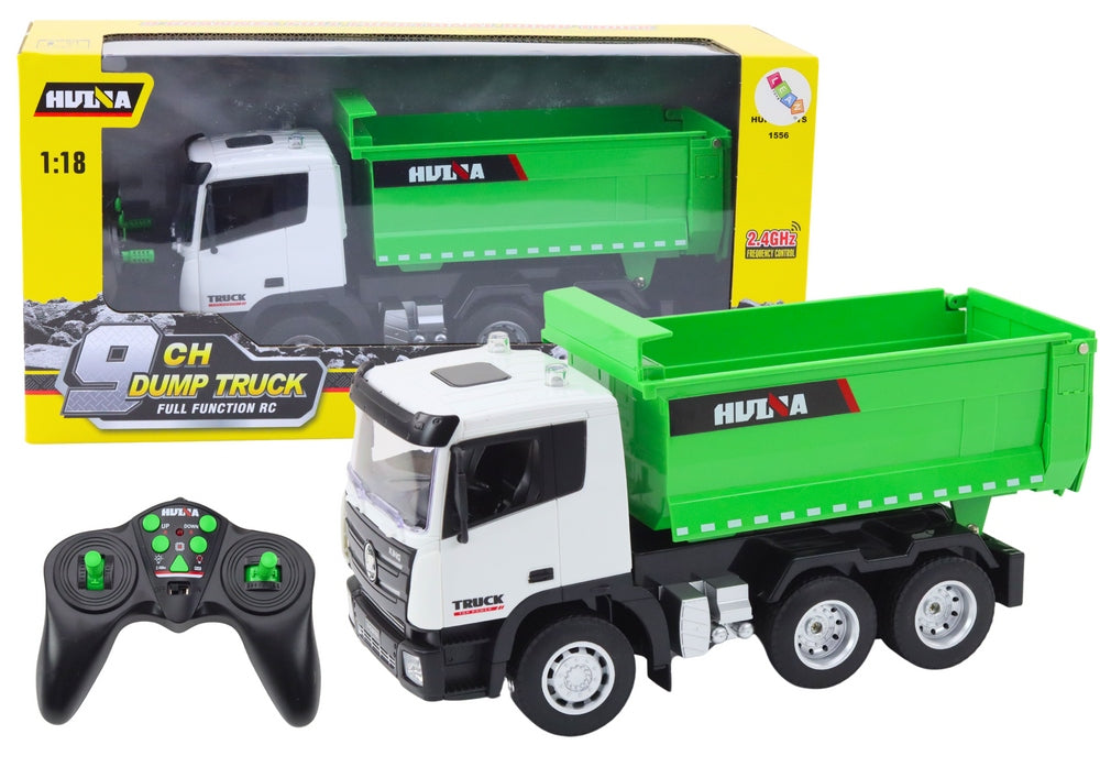 RC truck 1:18 green 410x205 mm Lean Toys