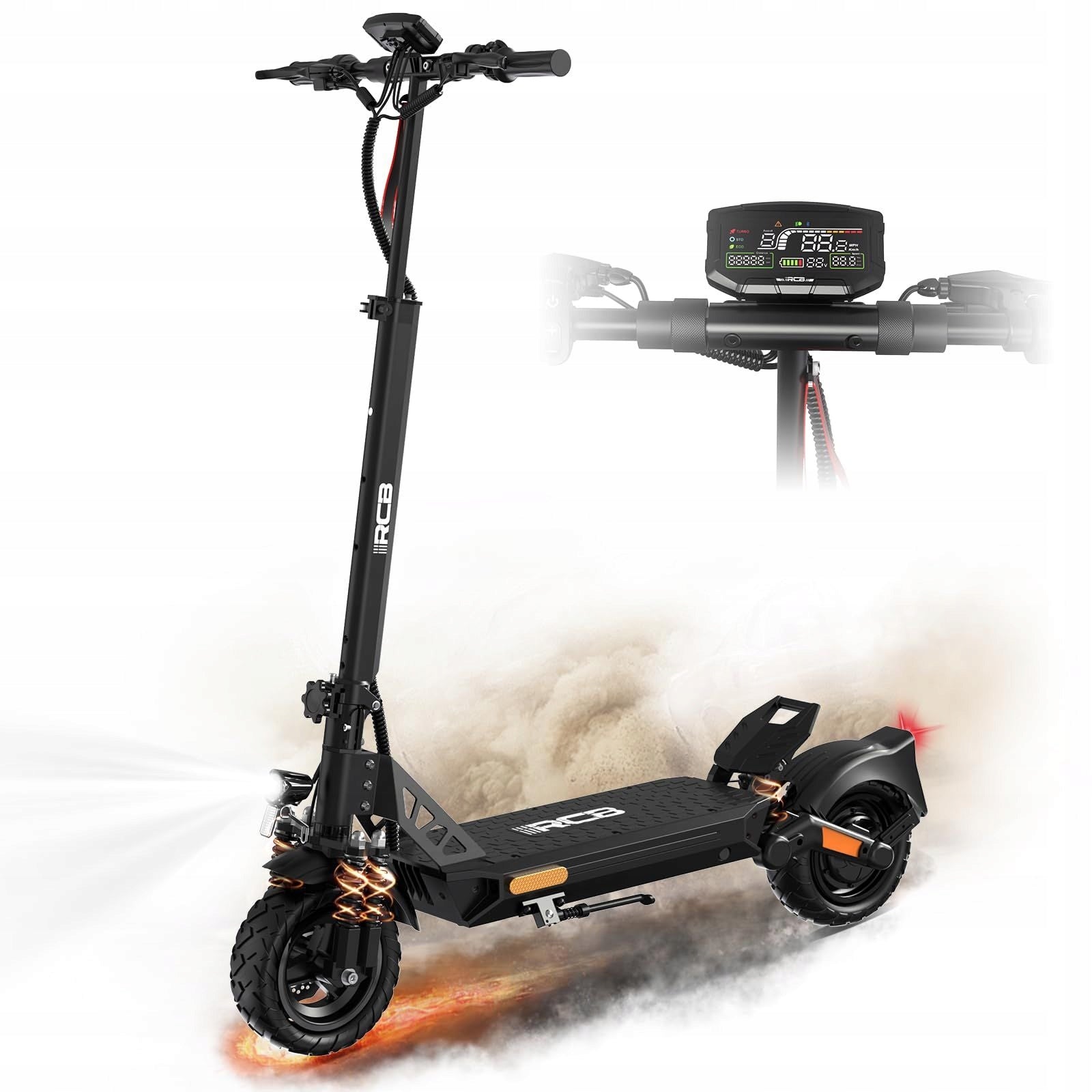RCB D5 electric scooter 48V, 20.8Ah 998Wh100km range solid tires with app EAN (GTIN) 747734987626