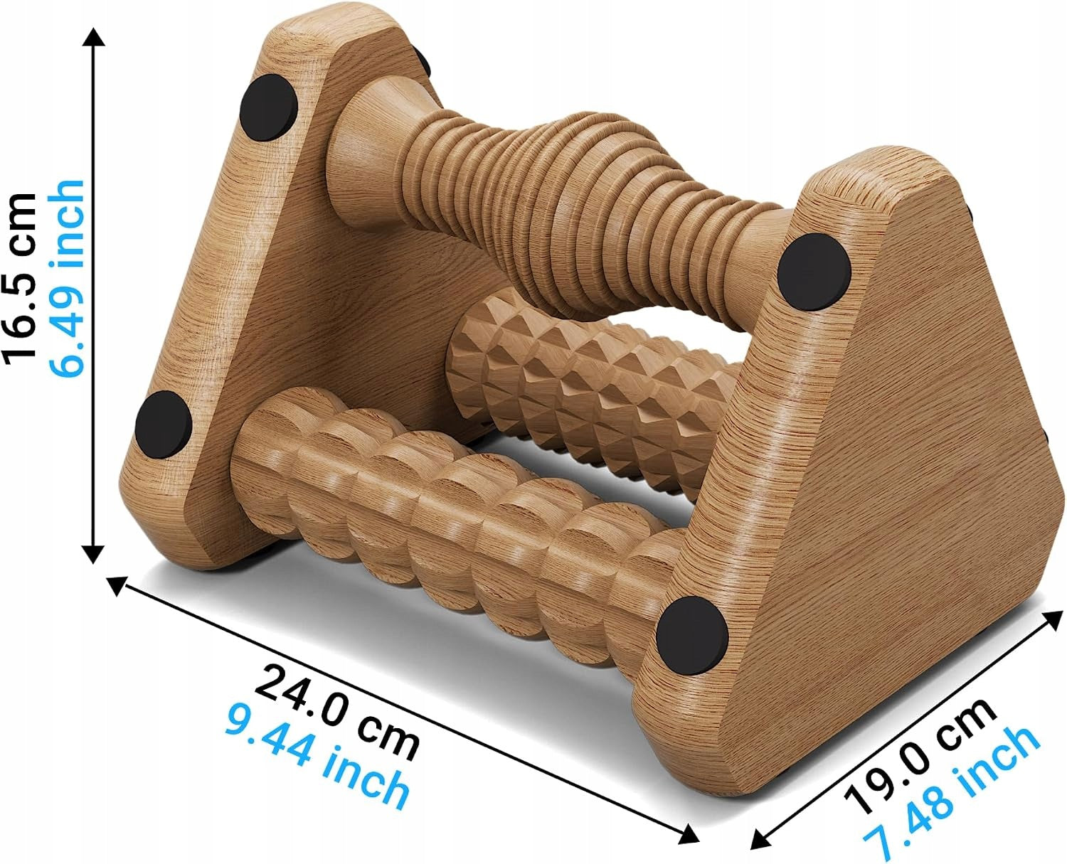 READAEER Wooden Foot Massager 3in1 Reflexology Premium Acupressure Manufacturer code 0895