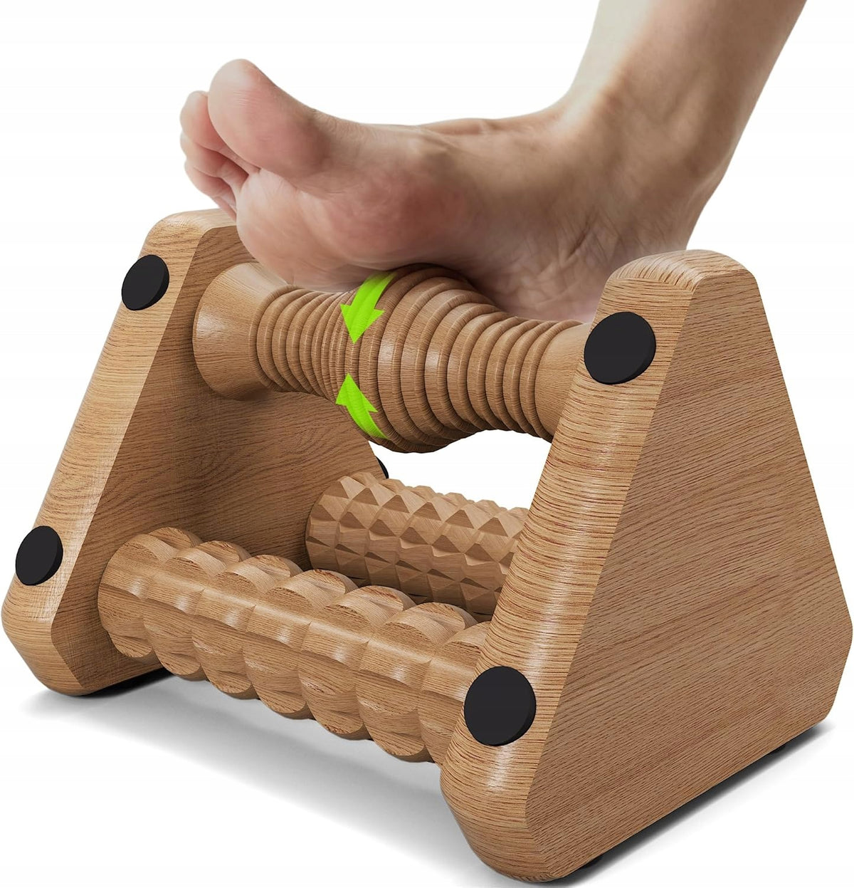 READAEER Wooden Foot Massager 3in1 Reflexology Premium Acupressure
