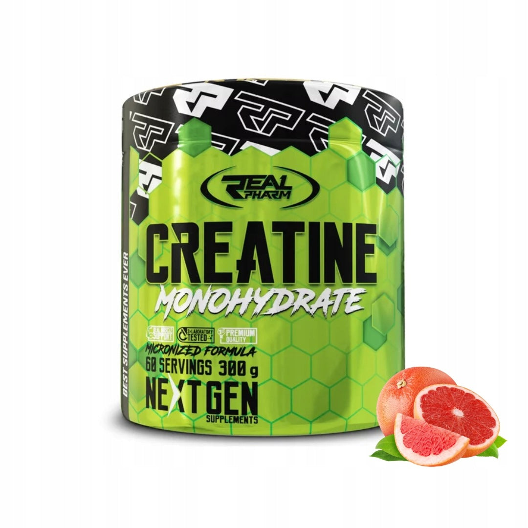 REAL PHARM CREATINE 300g CREATINE MONOHYDRATE Grapefruit