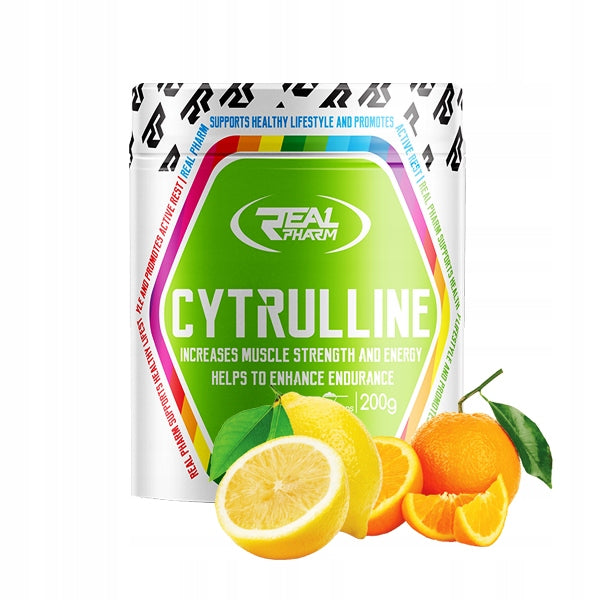 REAL PHARM Citrulline 200g POWER PUMP OXIDE NITROGEN CAPACITY PRE-WORKOUT