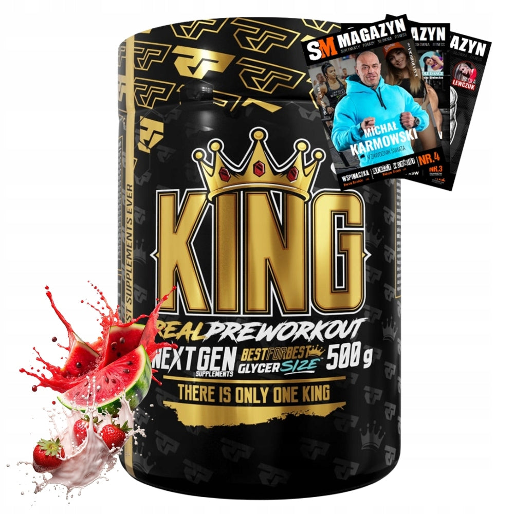 REAL PHARM KING PRE-WORKOUT 500g AAKG CITRULLINE TAURINE CAFFEINE ALANINE