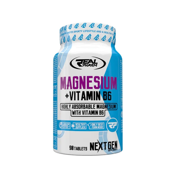 REAL PHARM MAGNESIUM+B6 90 TABS Magnesium B6 Resistance Fatigue Contractions