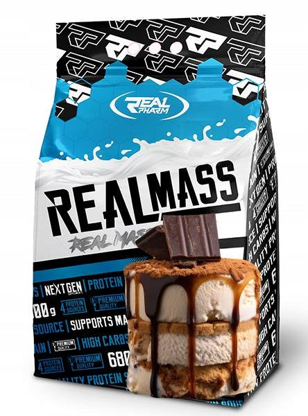 REAL PHARM REAL MASS 1000g GAINER FOR MASS MALTODEXTRIN PROTEIN CARBOHYDRATES