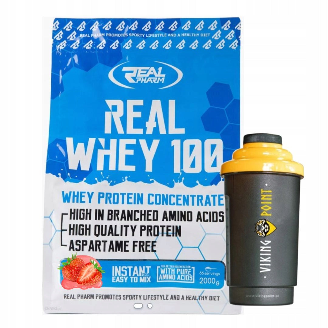 REAL PHARM REAL WHEY 2KG strawberry Expiration date at least six months from the date of purchase