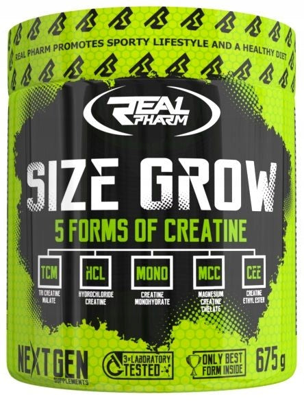 REAL PHARM Size Grow 675g Strawberry Watermelon Packaging status original