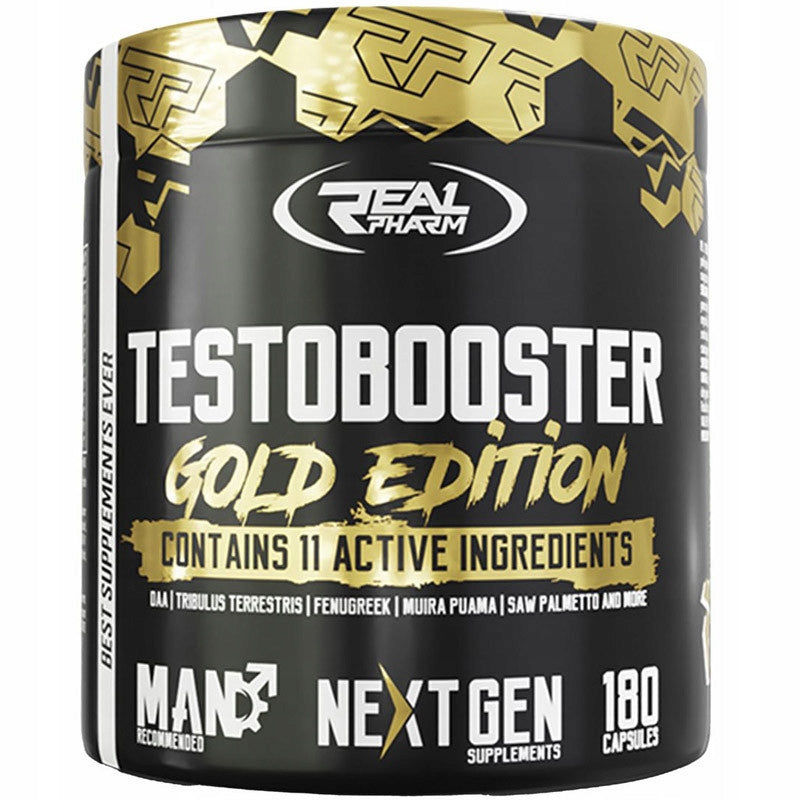REAL PHARM Testobooster Gold Edition 180caps TRIBULUS STRENGTH MUSCLE SCULPTURE