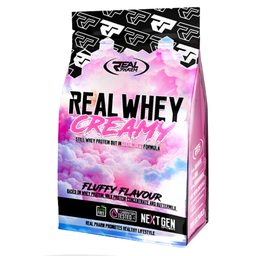 REAL PHARM WHEY CREAMY 700 g PROTEIN INCREASE IN MUSCLE MASS STRENGTH REGENERATION Manufacturer code 5902444724274