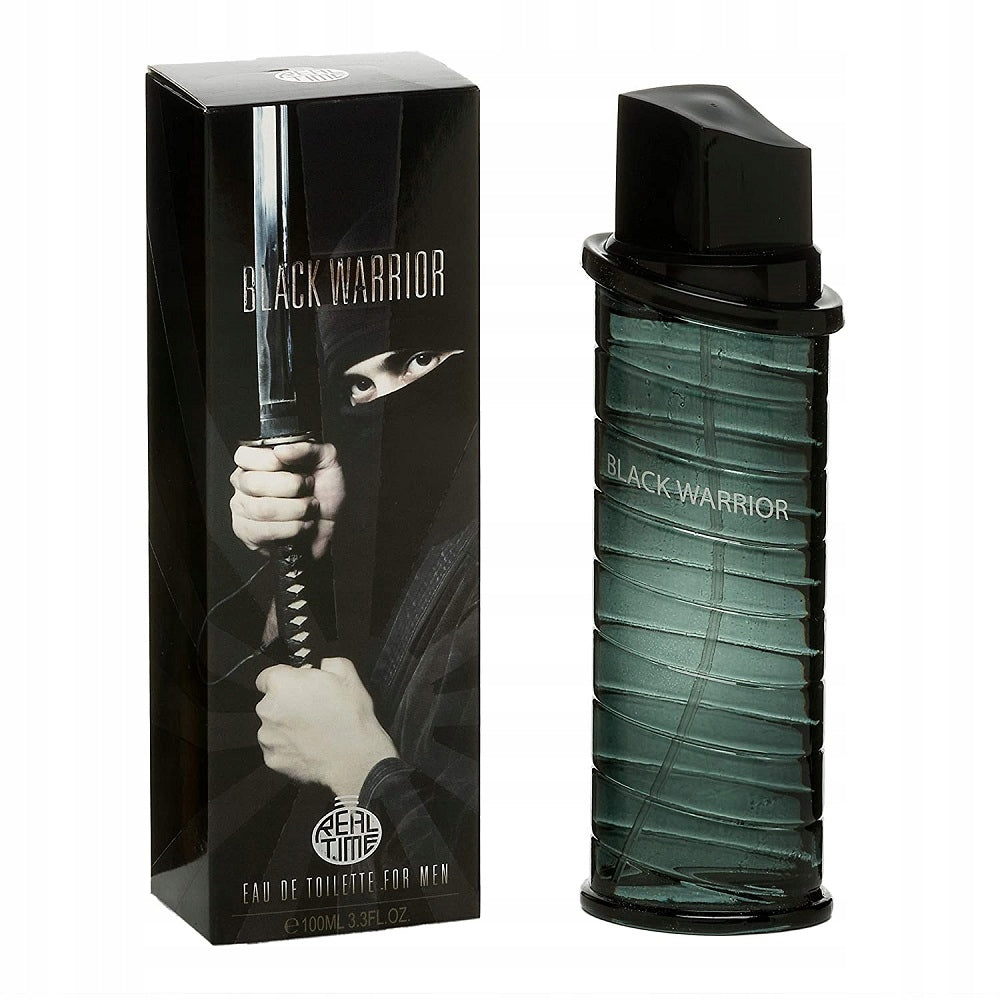 REAL TIME EDT MEN BLACK WARRIOR 100ML EAU DE TOILETTE MEN'S FRESH SCENT