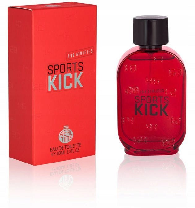 REAL TIME EDT MEN SPORTS KICK 100ML EAU DE TOILETTE MALE FRESH SCENT