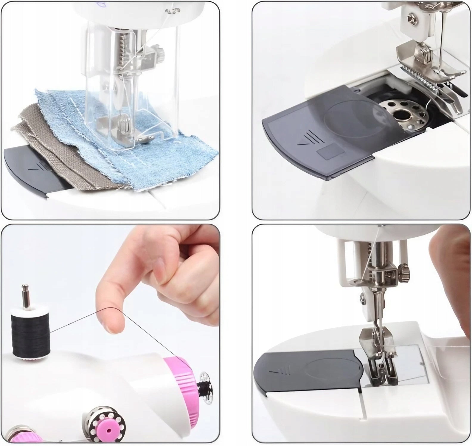 REAL mega SEWING MACHINE FOR CHILDREN WITH FINGER GUARD + AKCESORIA Brand no brand